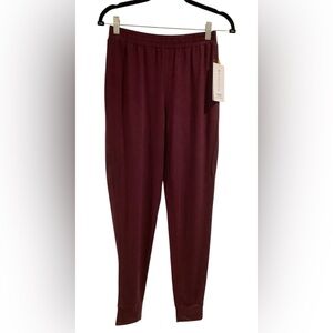 Athleta Nighttime Bliss Burgundy Sleep Jogger Pants Size XXS, NWT
